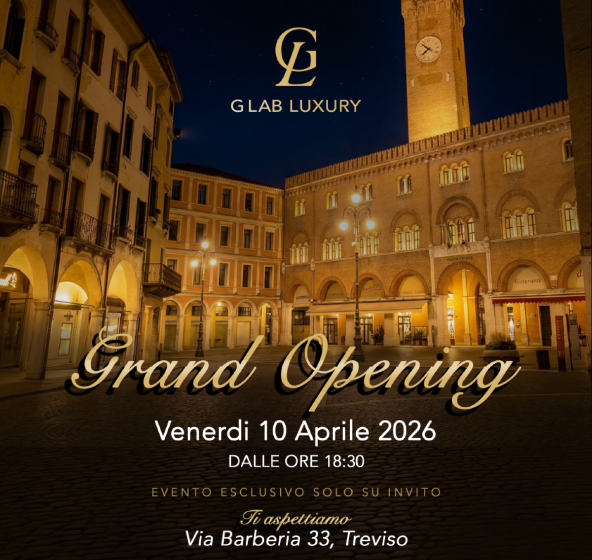 GRAND OPENING G LAB LUXURY – Via Barberia 33, Treviso