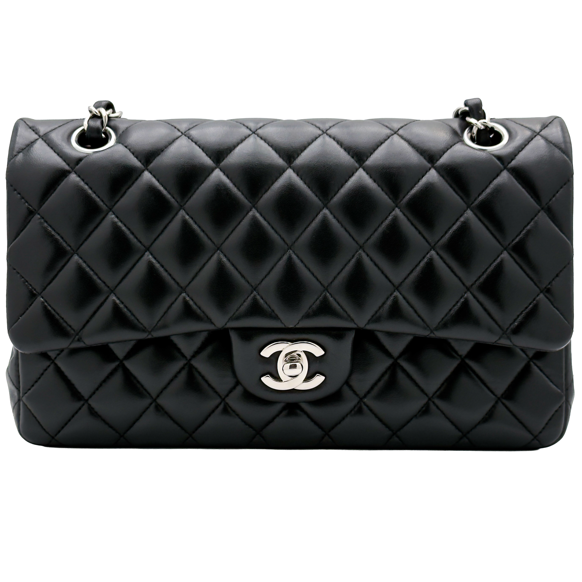 Chanel Classic 11.12 25 - Nera/Lambskin - HW Silver