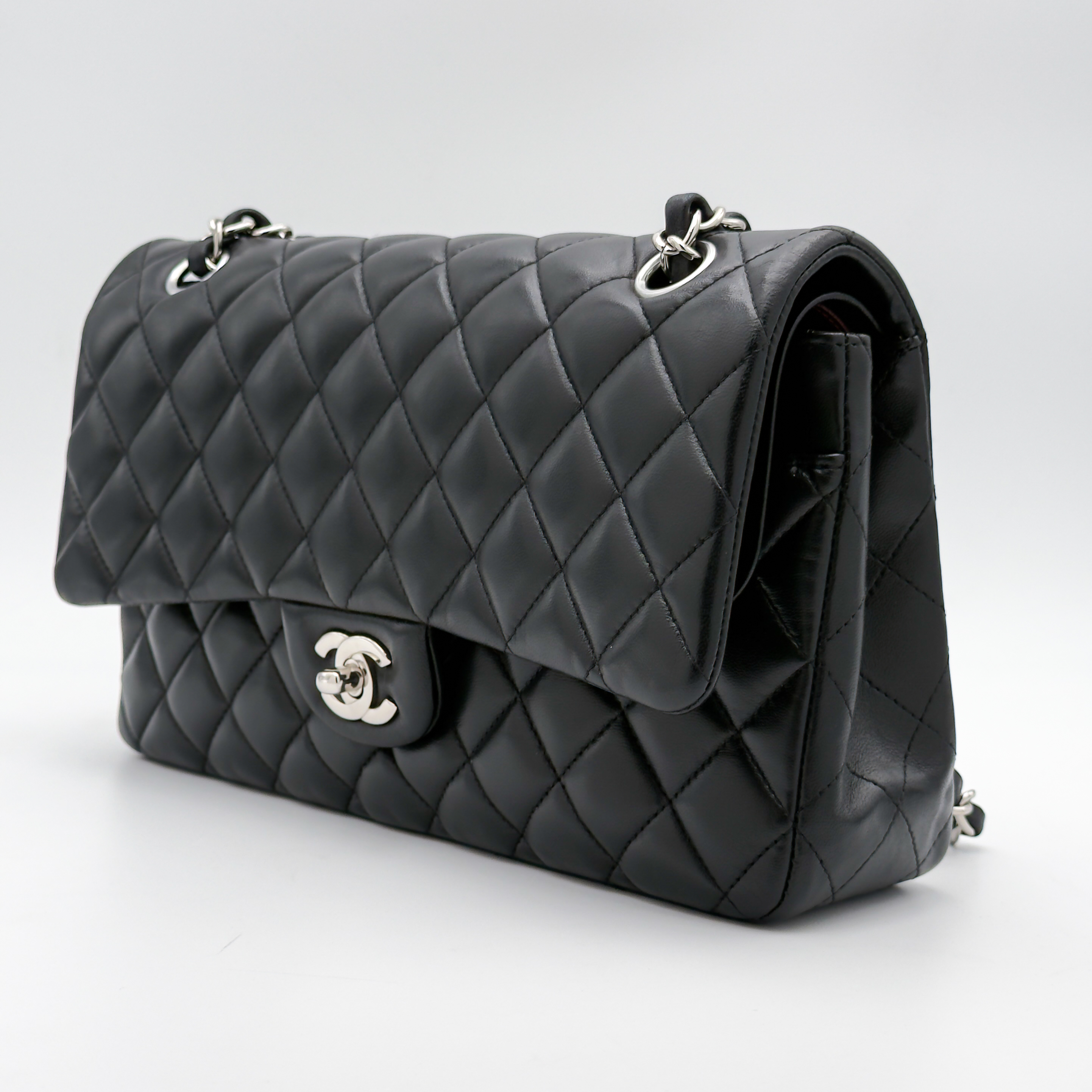 Chanel Classic 11.12 25 - Nera/Lambskin - HW Silver — foto 12