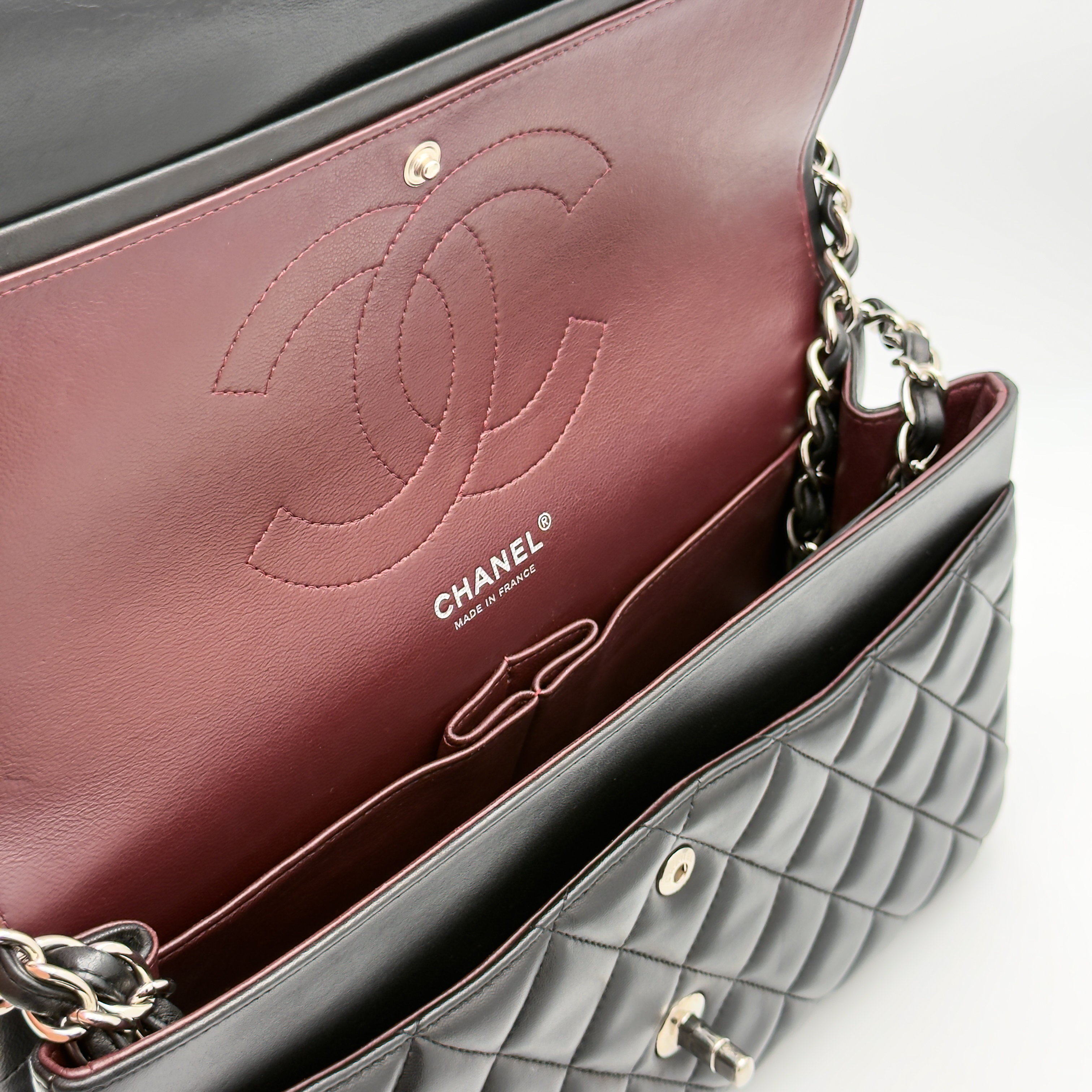 Chanel Jumbo 30 - Nera/Lambskin - HW Silver — foto 3