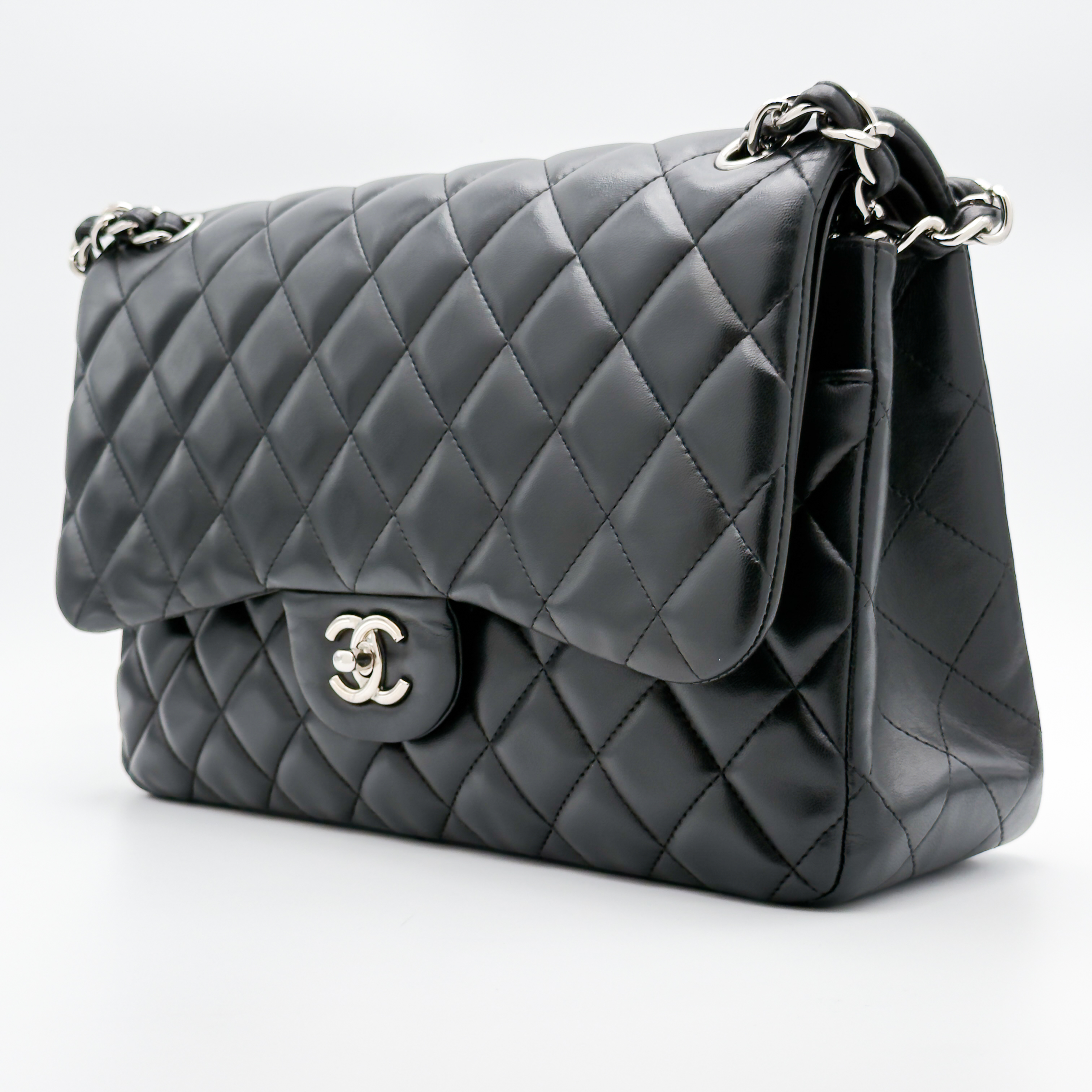 Chanel Jumbo 30 - Nera/Lambskin - HW Silver — foto 11