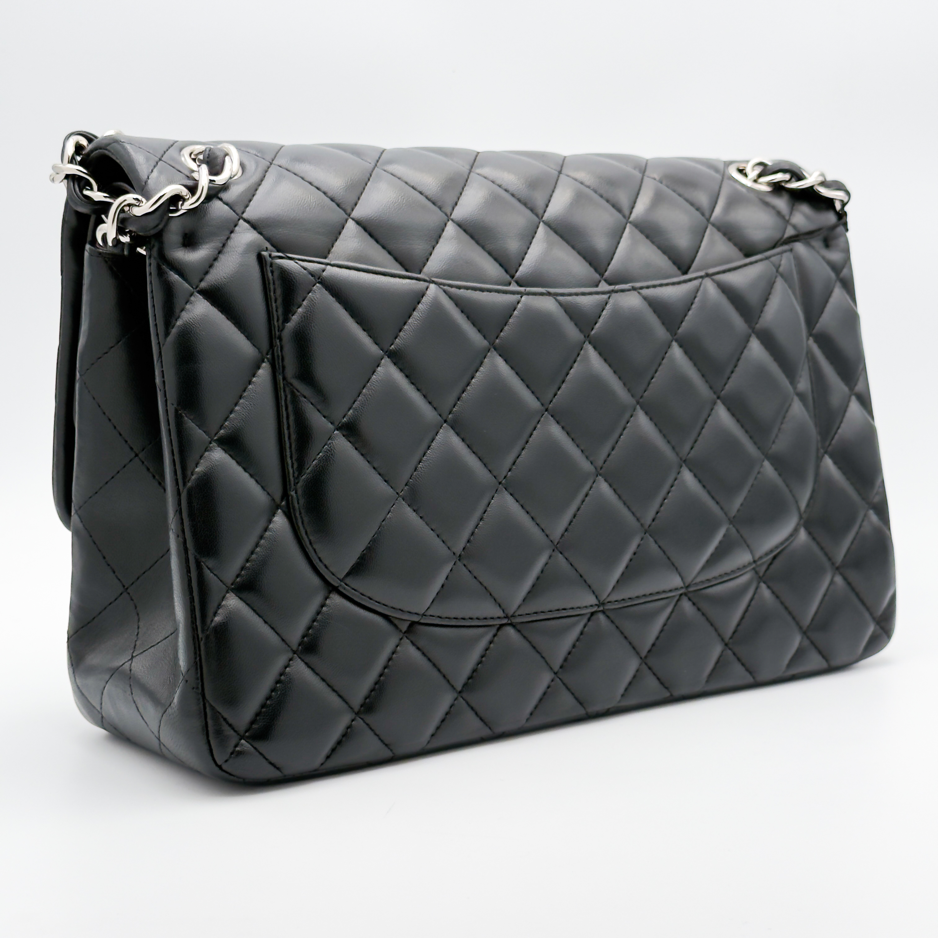 Chanel Jumbo 30 - Nera/Lambskin - HW Silver — foto 12